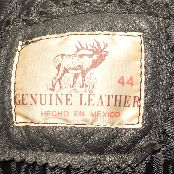 Vintage Men's Biker Jacket. Size 44cm / XL - Picture 8 of 13